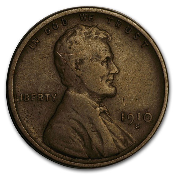 1910-S Lincoln Cent Fine 1910-S Lincoln Cent Fine